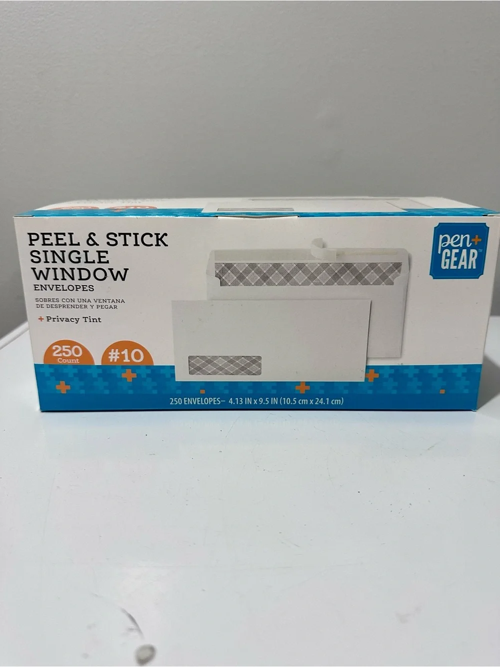 Pen+Gear Peel & Stick #10 Window Envelopes (Qty 250)